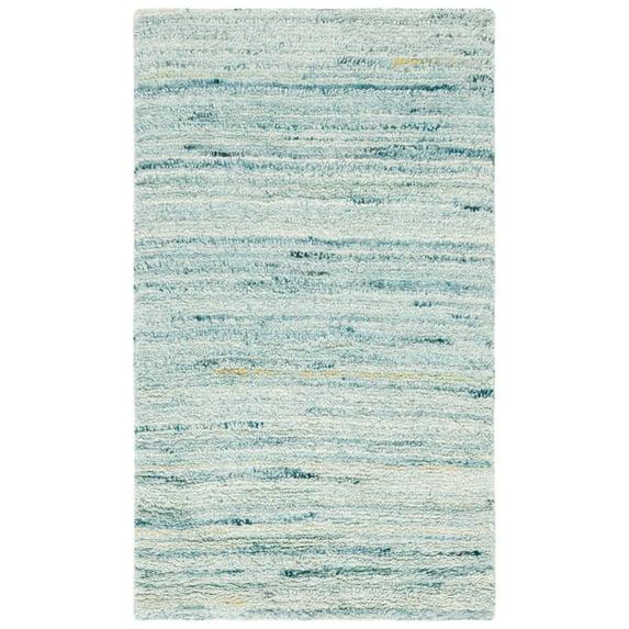 Casablanca CSB792 Hand Woven Indoor Accent Rug - Turquoise/Ivory - 3'x5' - Safavieh
