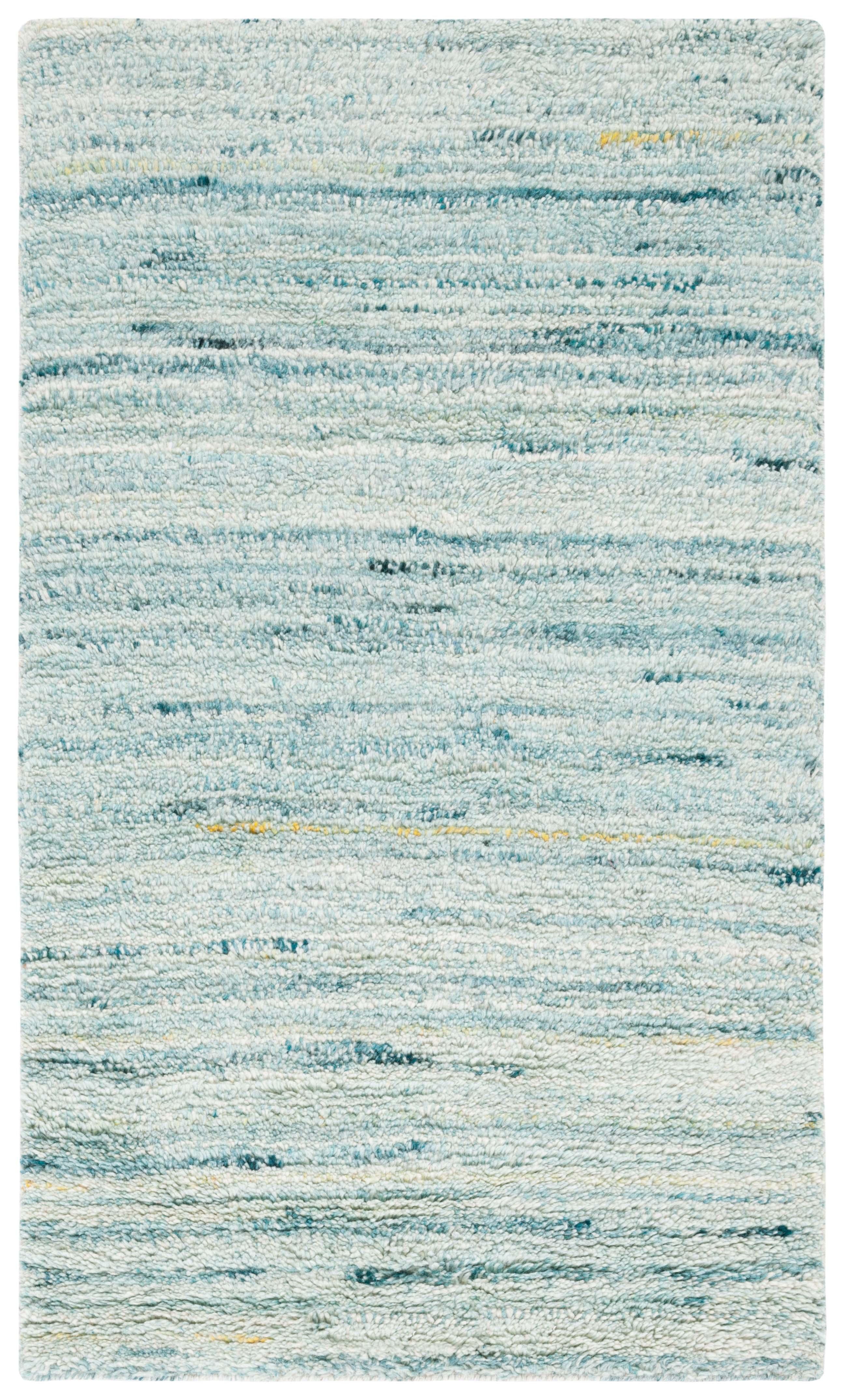 Casablanca CSB792 Hand Woven Indoor Accent Rug - Turquoise/Ivory - 4'x6' - Safavieh
