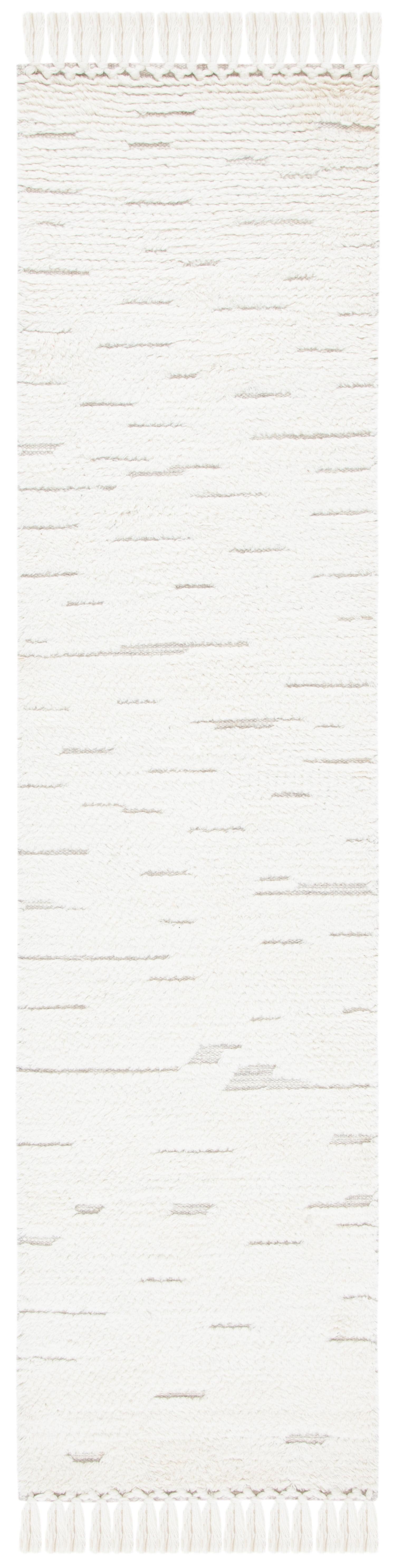 Casablanca CSB454 Hand Woven Indoor Runner Rug - Ivory - 2'3"x8' - Safavieh