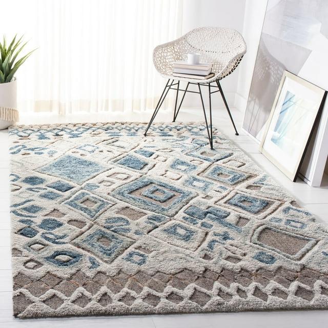 Adelone Shag Hand Tufted Wool Southwestern Rug