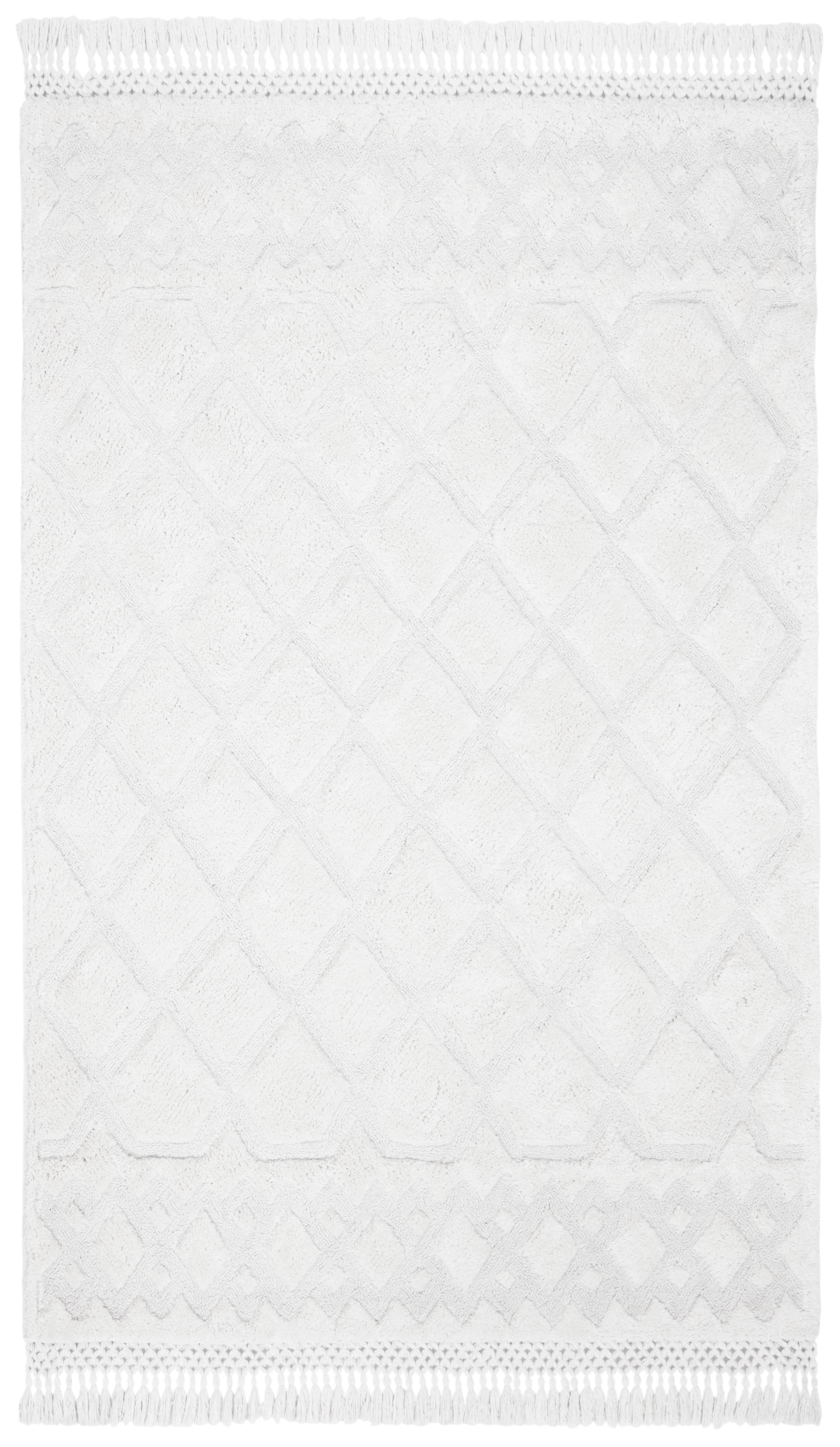 Casablanca CSB651 Hand Tufted Indoor Area Rug - Ivory - 6'x9' - Safavieh