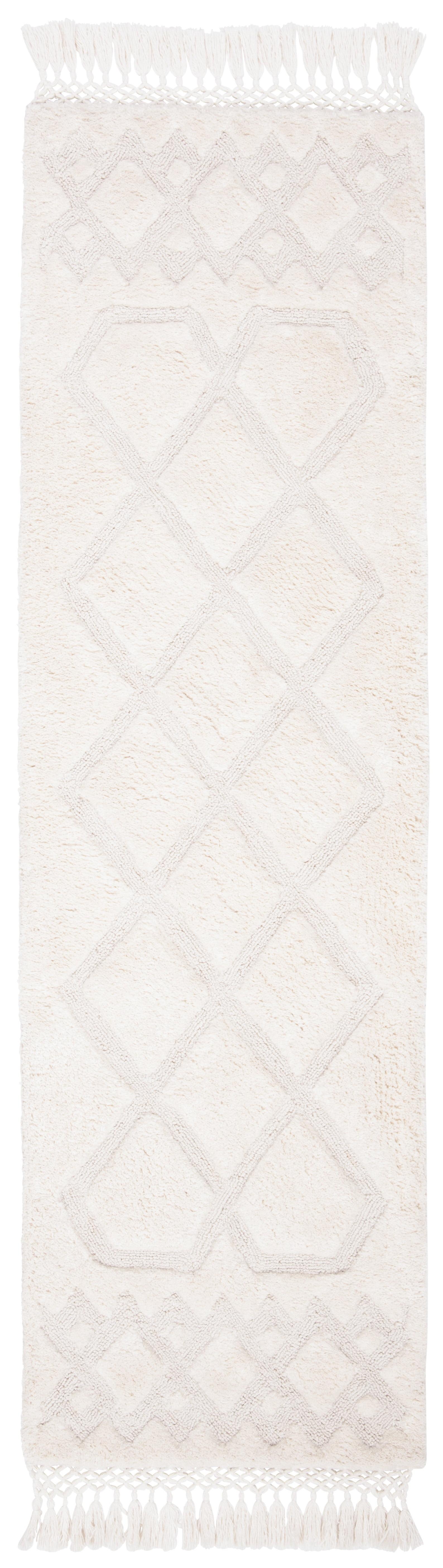Casablanca CSB651 Hand Tufted Indoor Runner Rug - Ivory - 2'3"x6' - Safavieh
