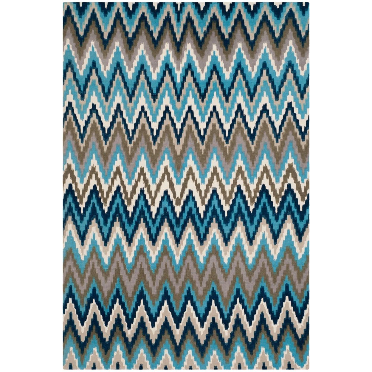 SAFAVIEH Cedar Brook CDR145C Handmade Teal / Blue Rug