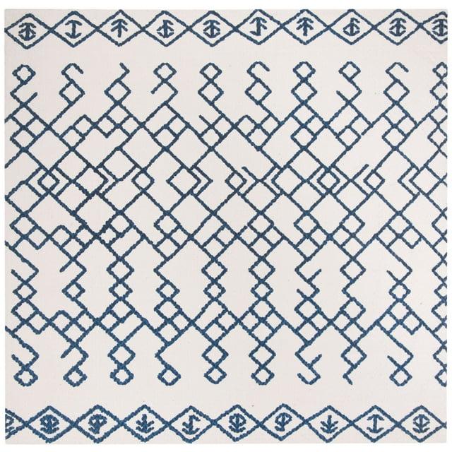 Cedar Brook CDR501 Loomed Indoor Area Rug - Ivory/Navy - 6'x6' - Safavieh