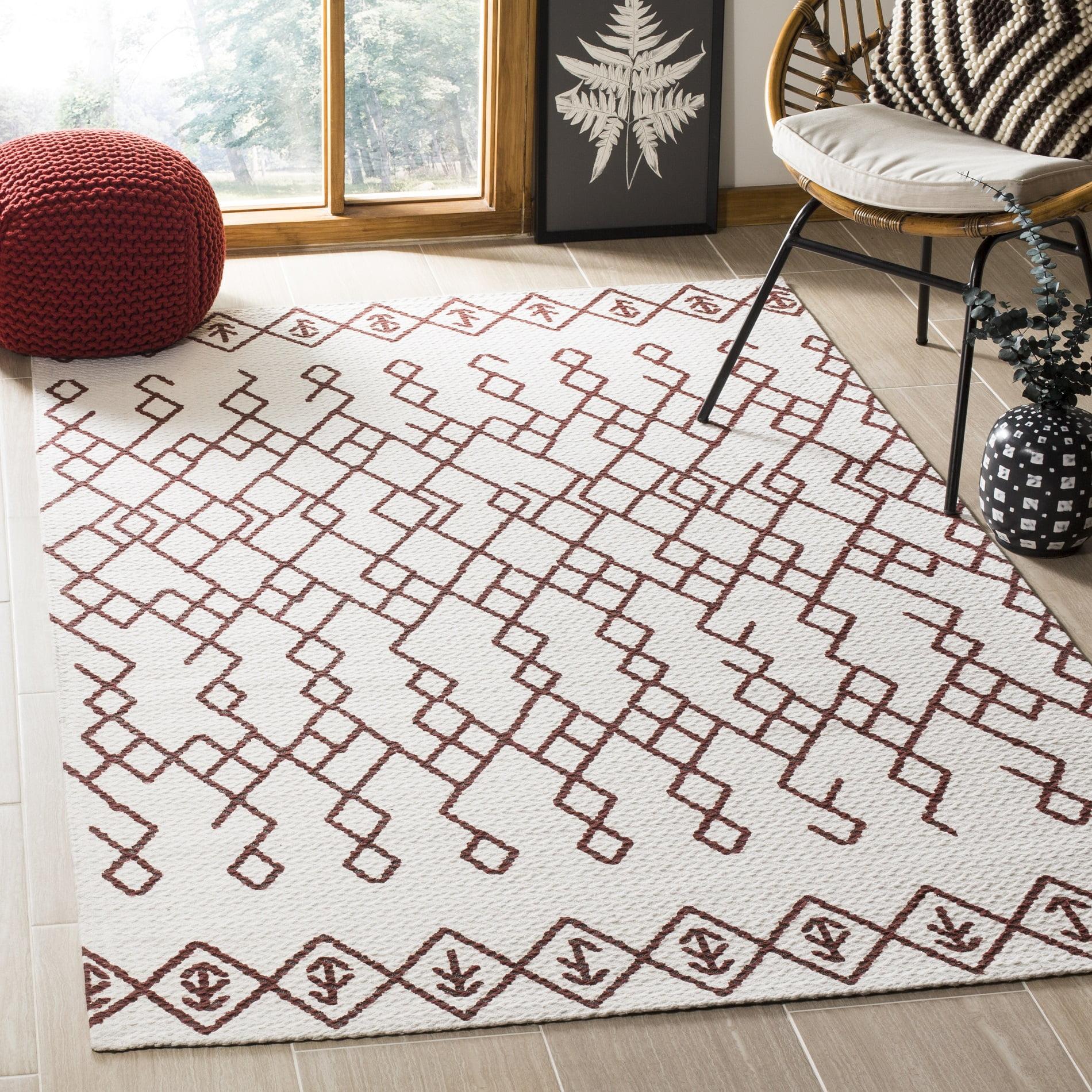 Cedar Brook CDR501 Loomed Indoor Area Rug - Ivory/Rust - 8'x10' - Safavieh