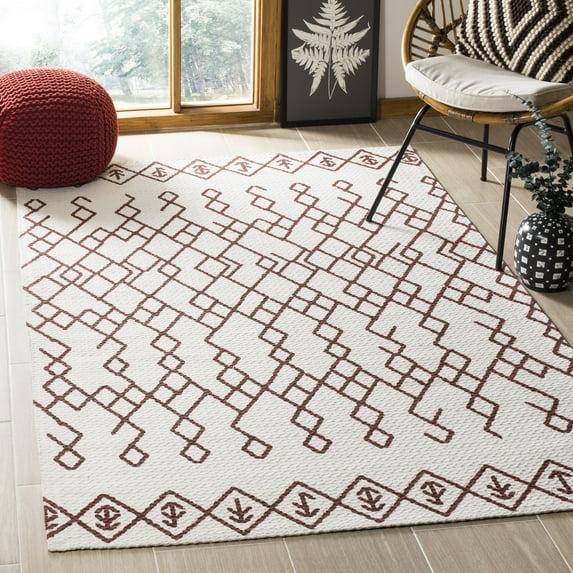 Cedar Brook CDR501 Loomed Indoor Area Rug - Ivory/Rust - 8'x10' - Safavieh