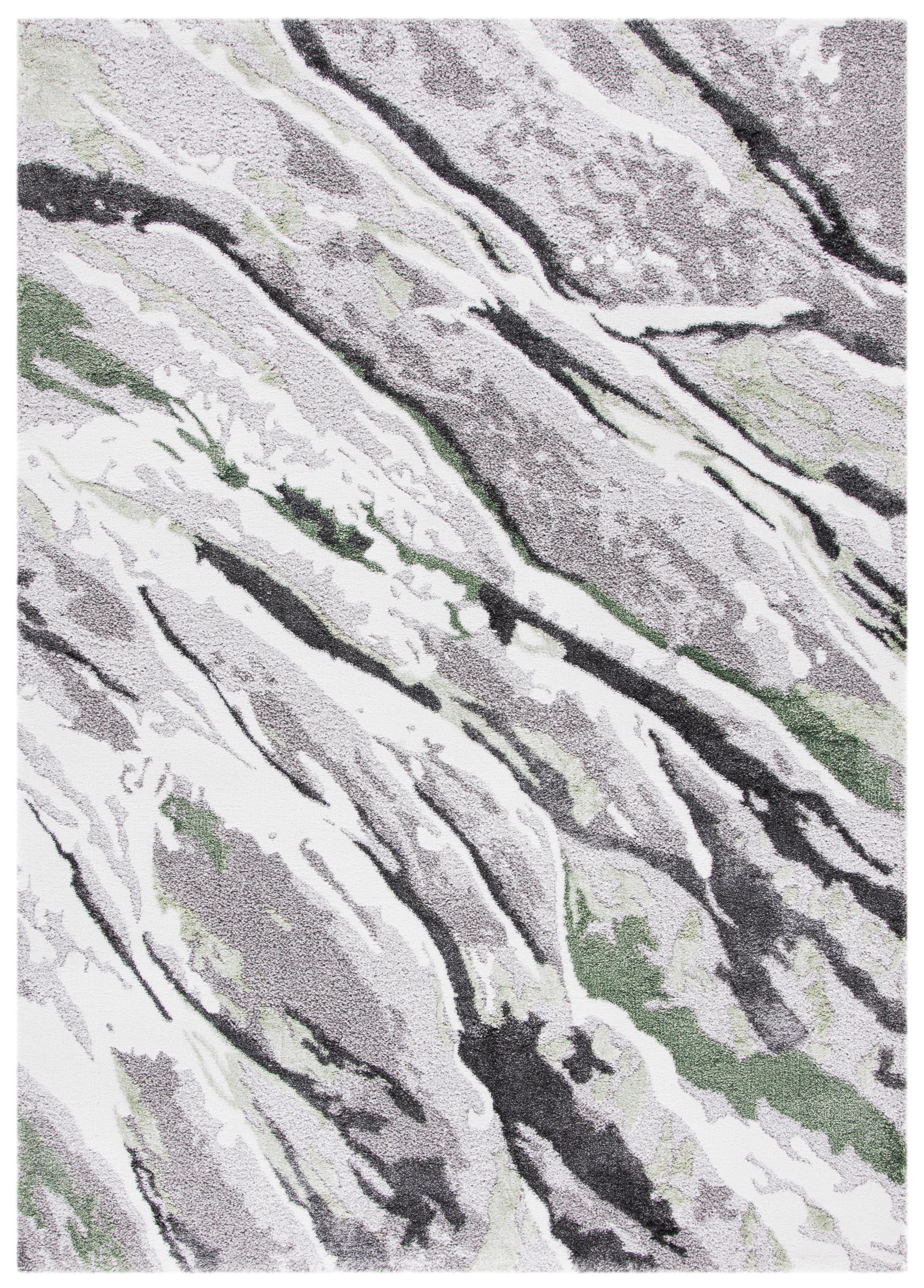 Century CTY324 Power Loomed Area Rug - Grey/Green - 6'7"x9' - Safavieh.