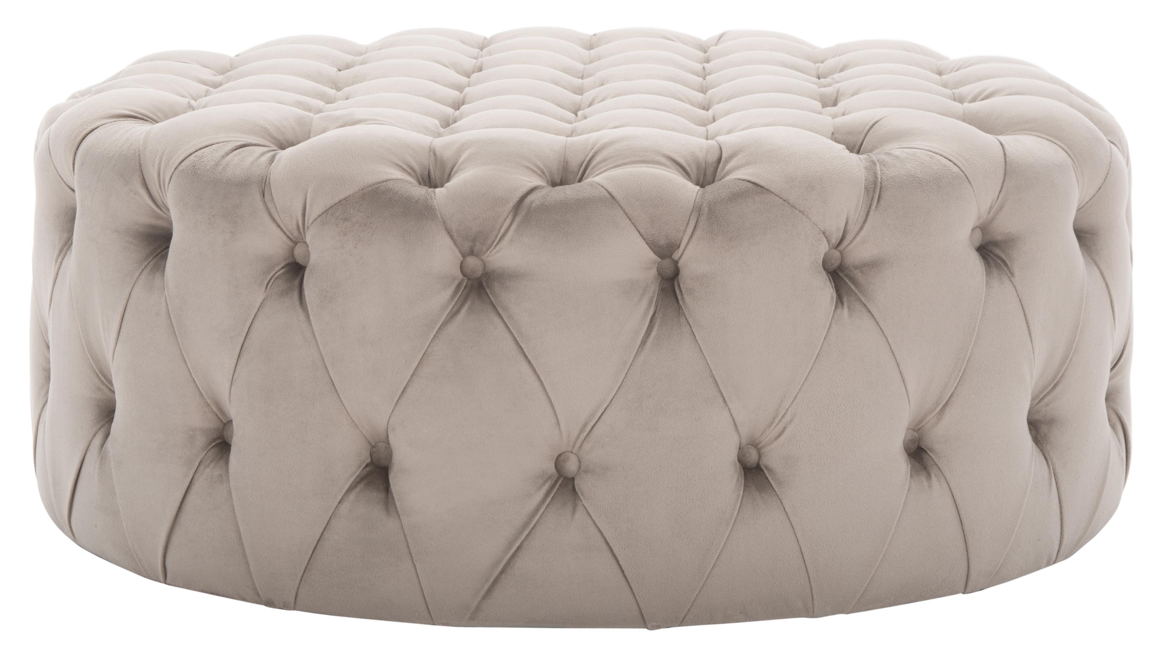 Charlene Tufted Cocktail Ottoman  - Safavieh