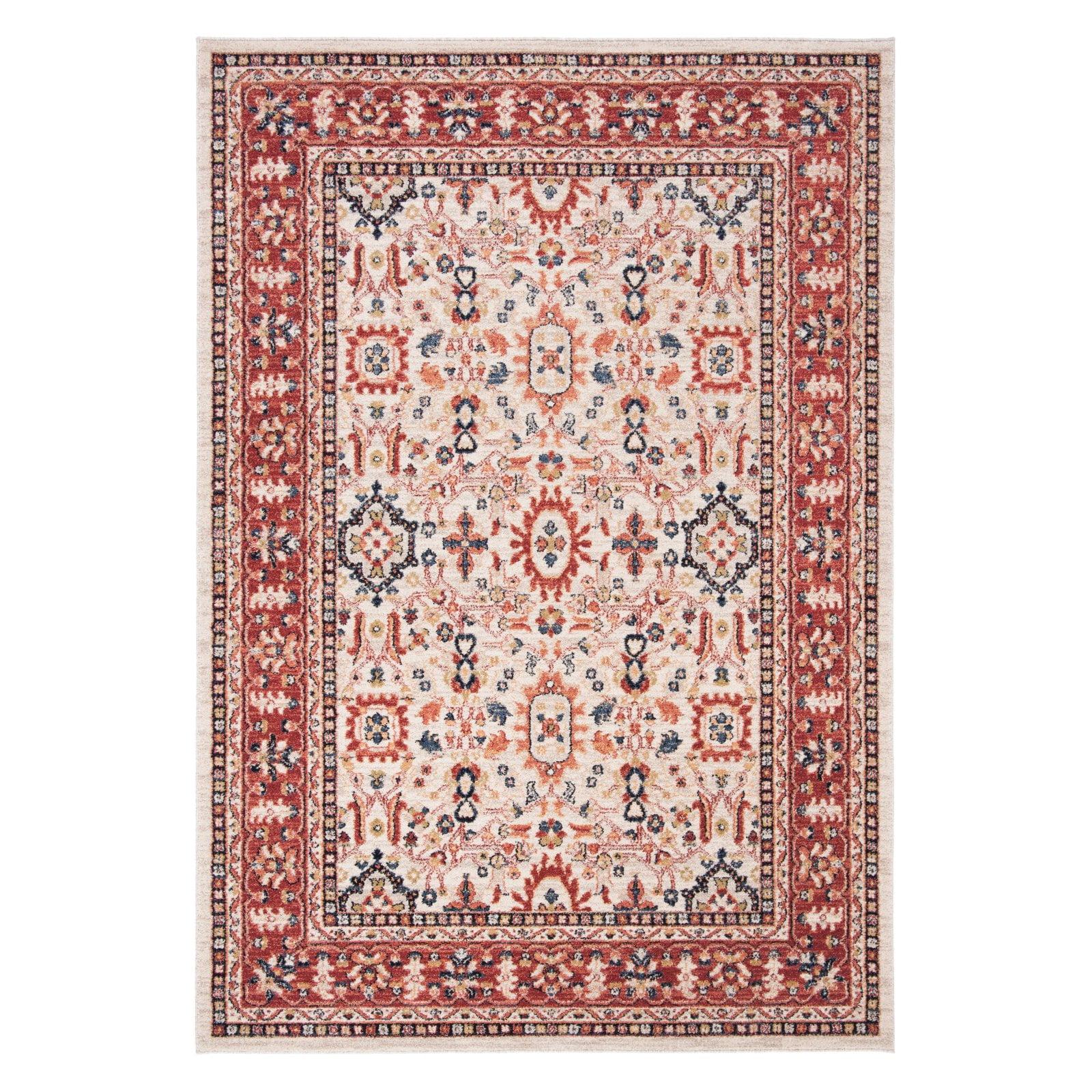 Charleston CHL412 Loomed Indoor Area Rug - Ivory/Red - 8'x10' - Safavieh