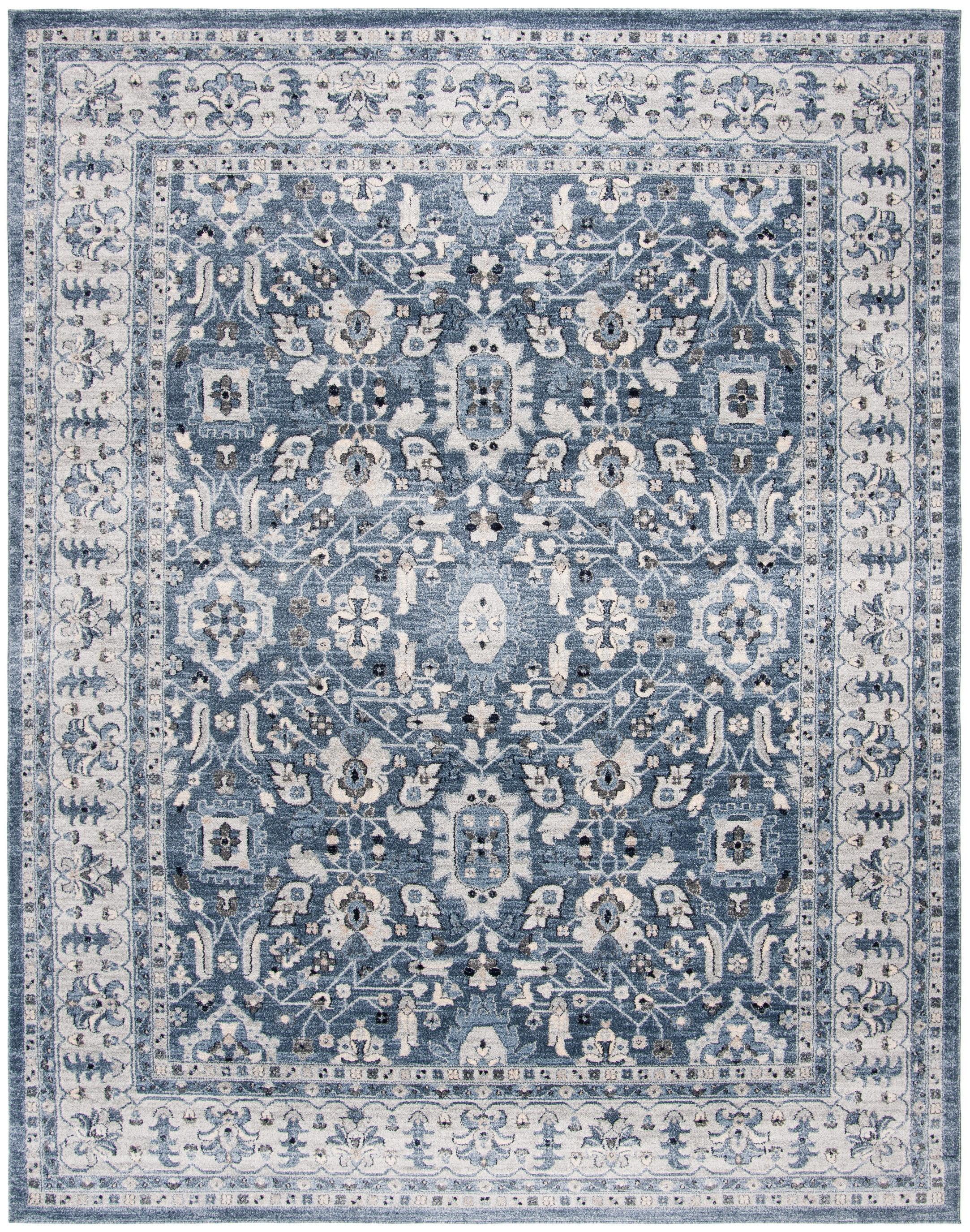 Charleston CHL412 Loomed Indoor Area Rug - Navy/Creme - 9'x12' - Safavieh