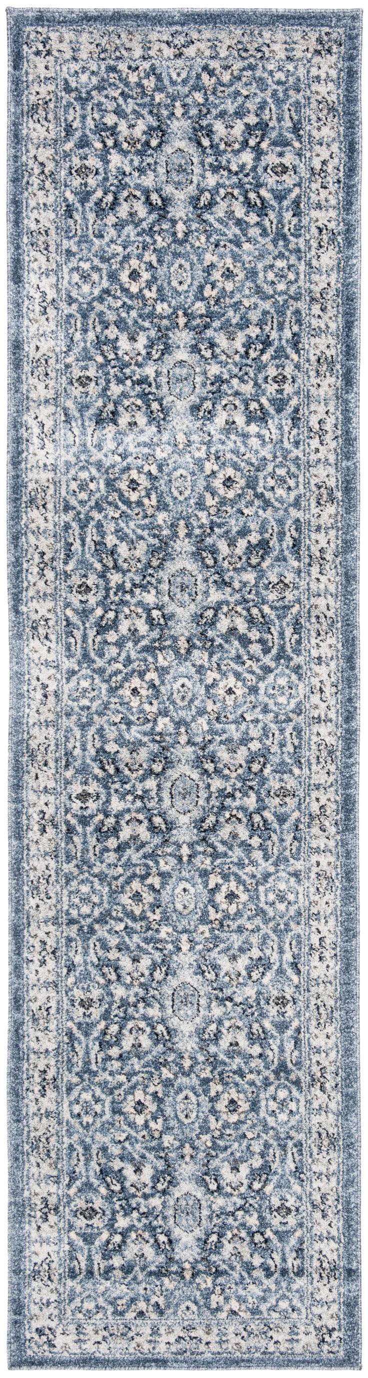 Charleston CHL412 Loomed Indoor Runner Rug - Navy/Creme - 2'x8' - Safavieh