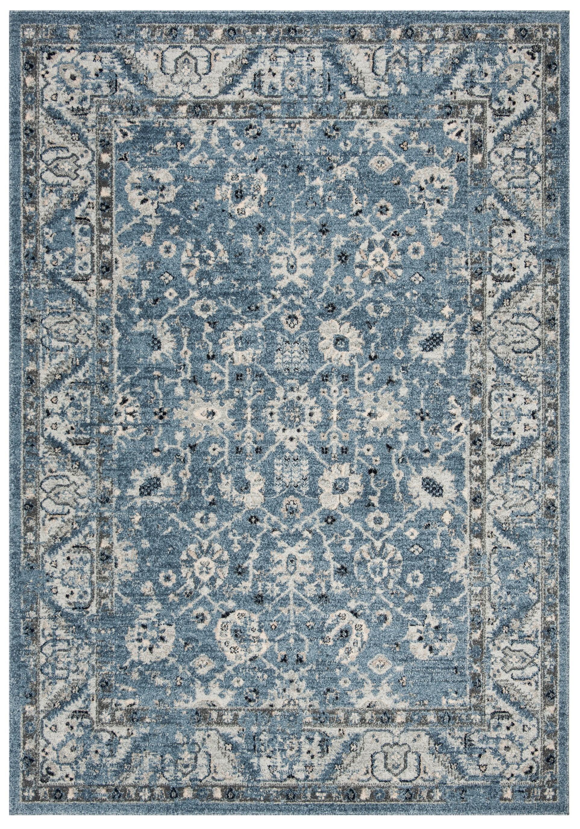 Charleston CHL413 Loomed Indoor Area Rug - Navy/Light Grey - 6'x9' - Safavieh