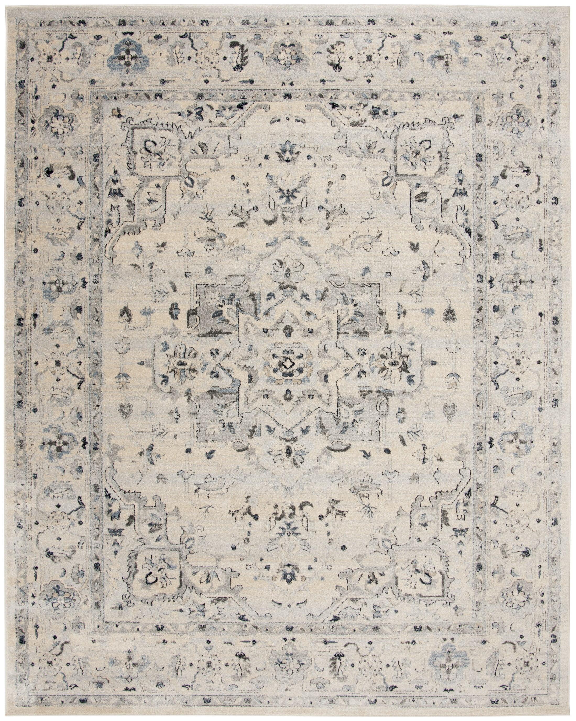 Charleston CHL411 Loomed Indoor Area Rug - Ivory/Light Blue - 9'x12' - Safavieh