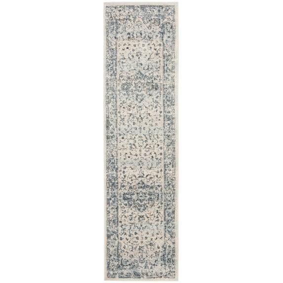 Charleston CHL411 Loomed Indoor Runner Rug - Ivory/Navy - 2'x6' - Safavieh