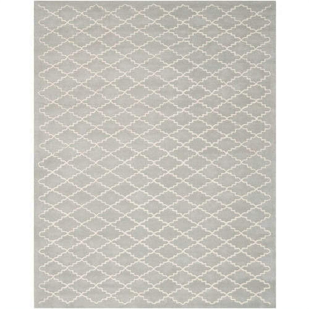 Hand-Tufted Light Blue and Ivory Wool Rug, 3' x 5'