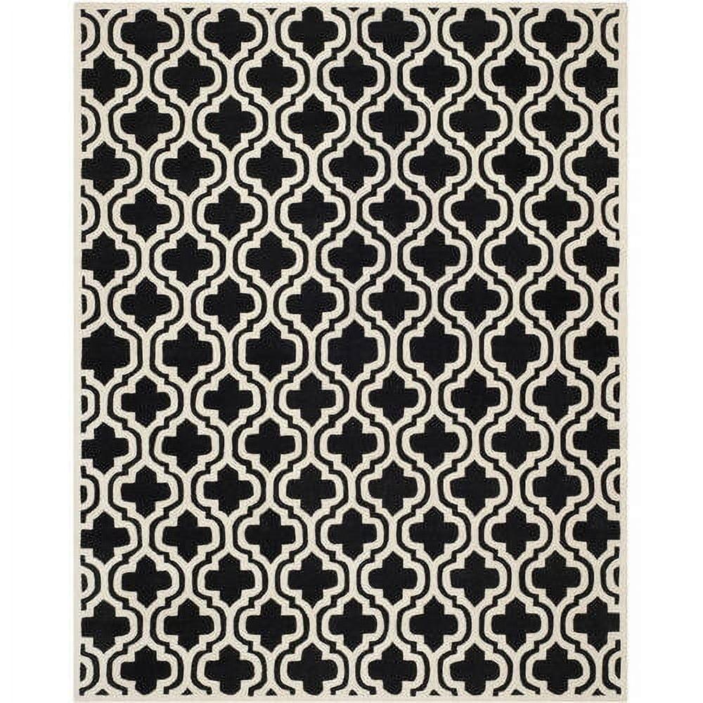 SAFAVIEH Chatham CHT727K Handmade Black / Ivory Rug