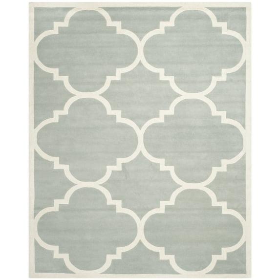 SAFAVIEH Chatham CHT730E Handmade Grey / Ivory Rug