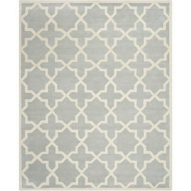 SAFAVIEH Chatham CHT732E Handmade Grey / Ivory Rug