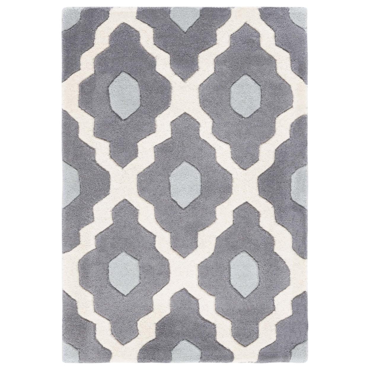 Ivory Elegance Hand-Tufted Wool Non-Slip 2' x 3' Rug