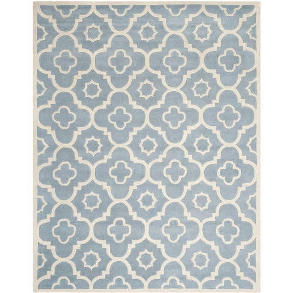 SAFAVIEH Chatham CHT750B Handmade Blue / Ivory Rug