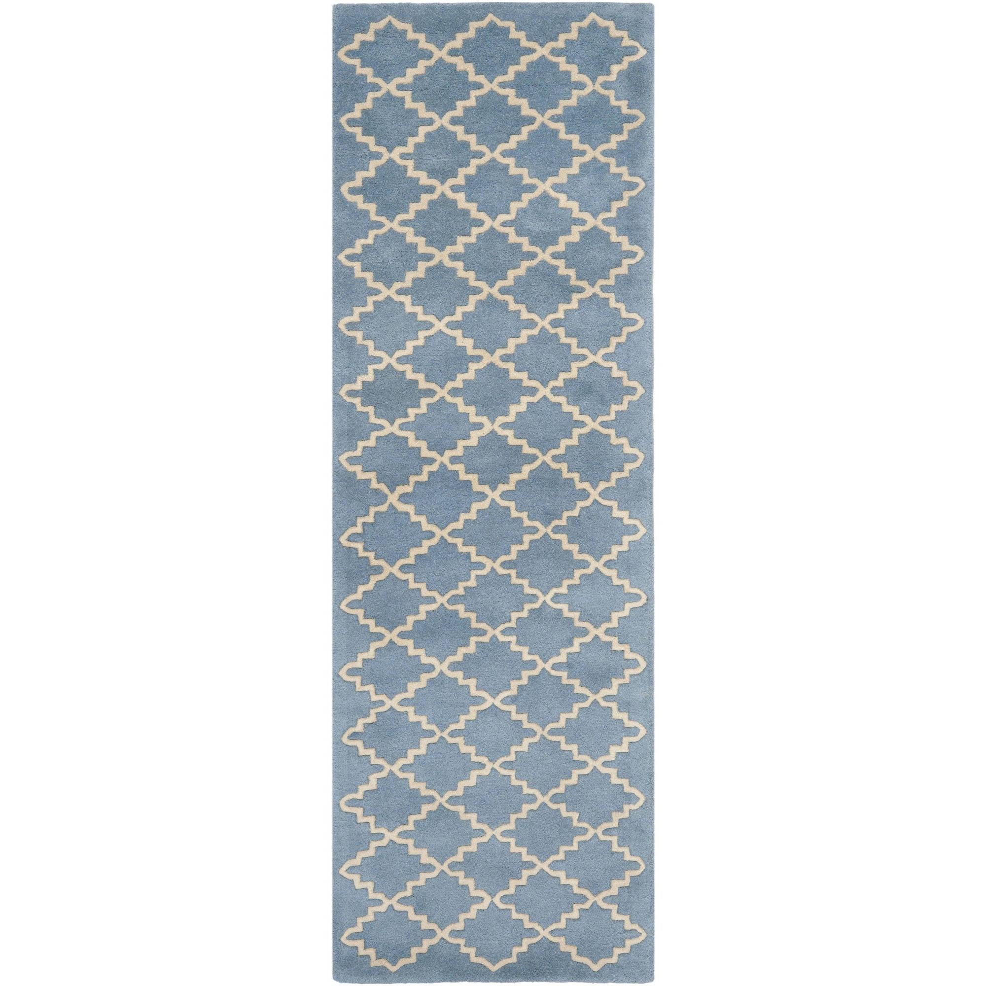 SAFAVIEH Chatham CHT930A Handmade Blue Grey Rug