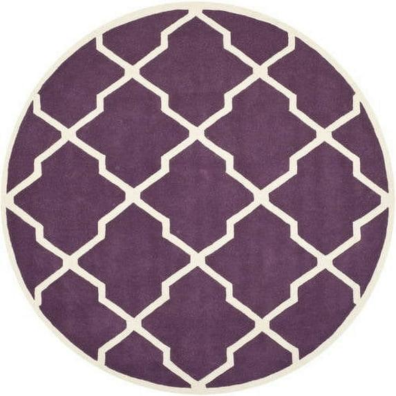 Chatham CHT735 Hand Tufted Accent Rug Purple / Ivory 3' X 5' - Safavieh.