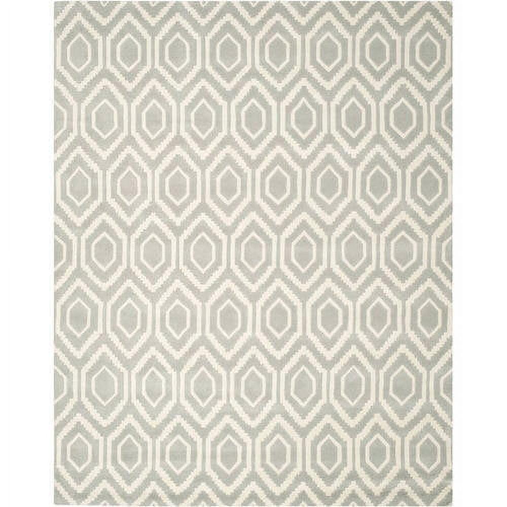 SAFAVIEH Chatham Graham Geometric Wool Area Rug, Grey/Ivory, 4' x 6'