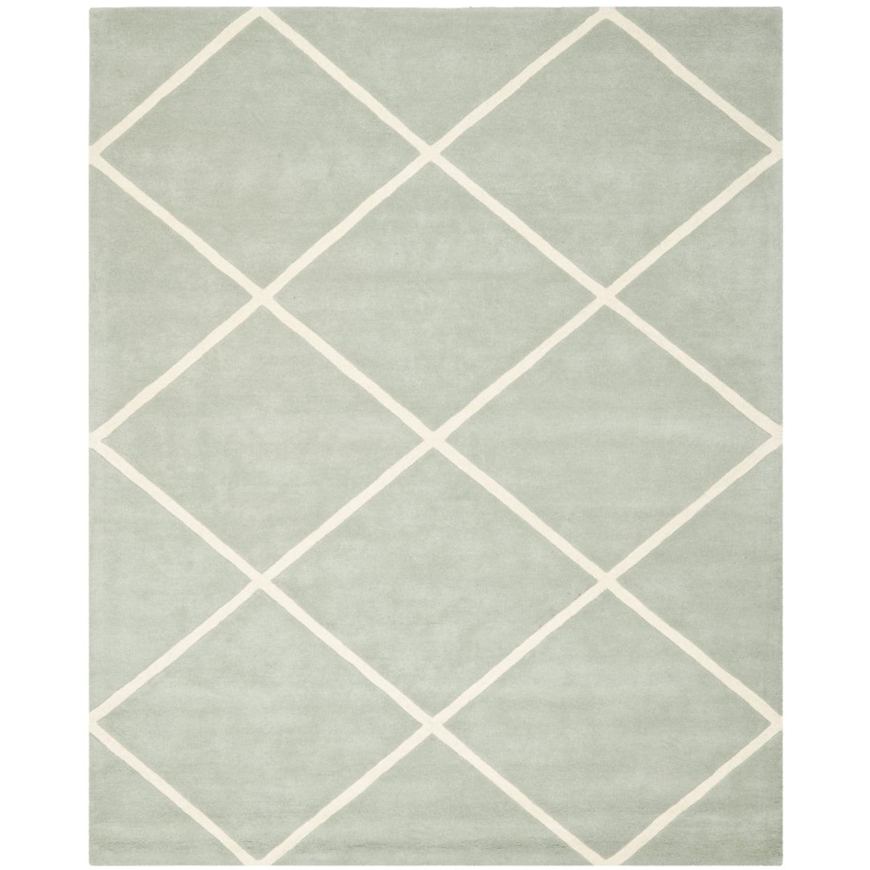 Chatham CHT720 Tufted Indoor Area Rug - Grey/Ivory - 6'x9' - Safavieh