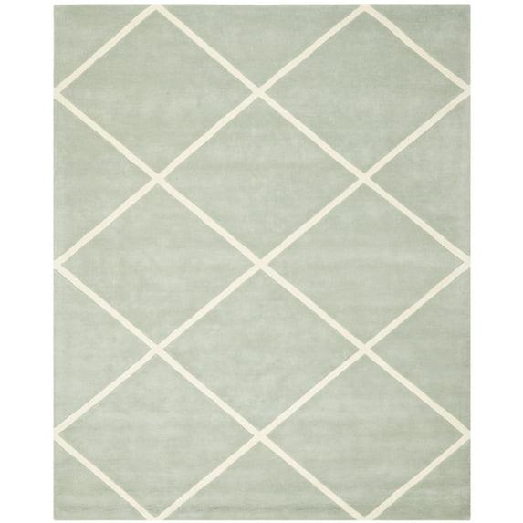Chatham CHT720 Tufted Indoor Area Rug - Grey/Ivory - 6'x9' - Safavieh