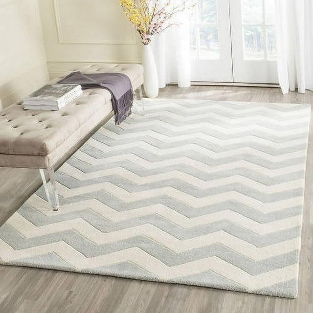 Chatham CHT715 Tufted Indoor Area Rug - Grey/Ivory - 6'x9' - Safavieh
