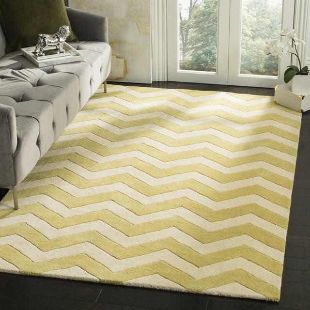 Chatham CHT715 Tufted Indoor Area Rug - Light Gold/Ivory - 8'x10' - Safavieh
