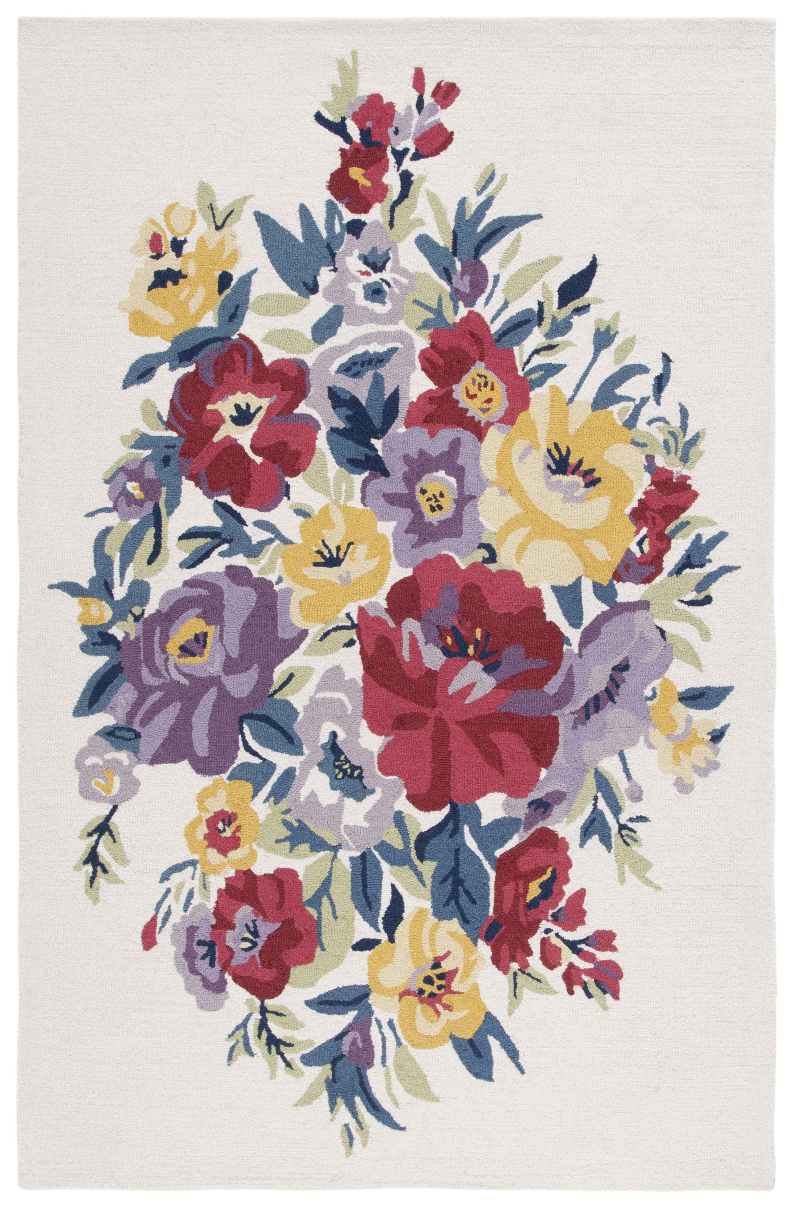 Chelsea HK219 Hand Tufted Area Rug - Ivory/Rose - 6'x9' - Safavieh.