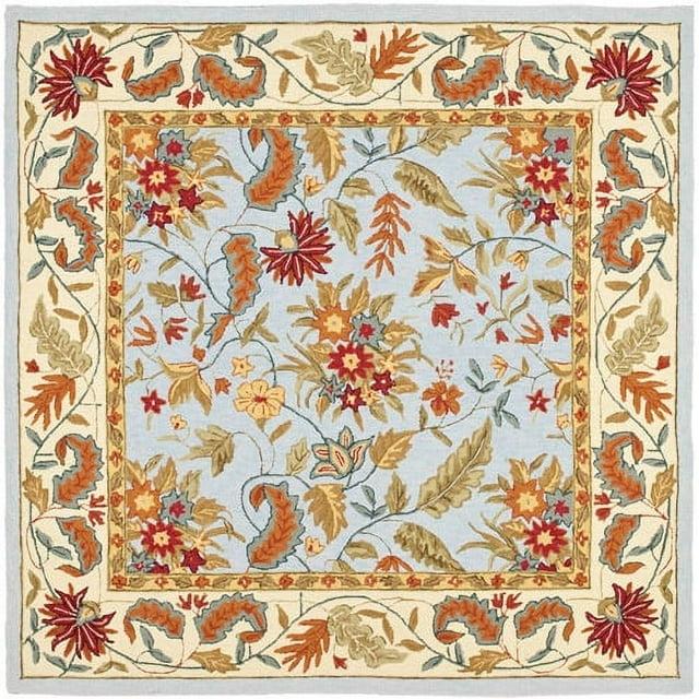 Chelsea HK141 Handmade Area Rug - 3' Round - Light Blue - Safavieh