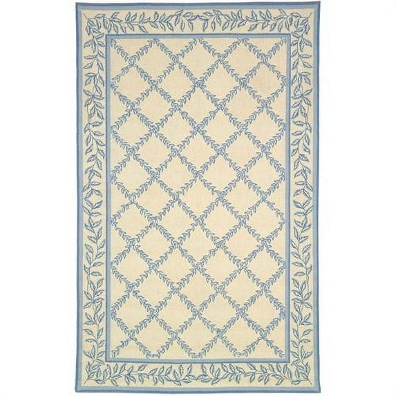 Chelsea HK230 Hand Hooked Accent Rug - Ivory/Light Blue - 1'8"x2'6" - Safavieh.