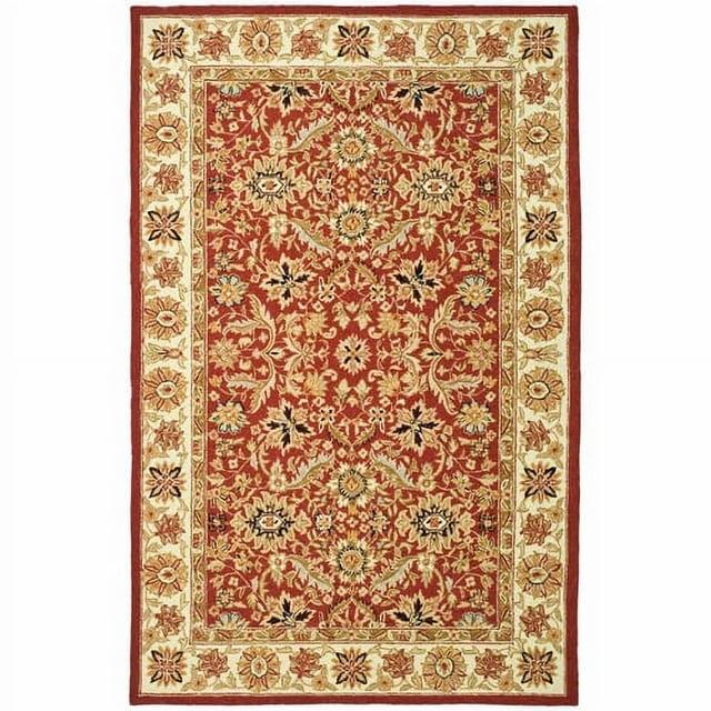 Chelsea HK157 Handmade Area Rug - 8'x10' - Red/Ivory - Safavieh
