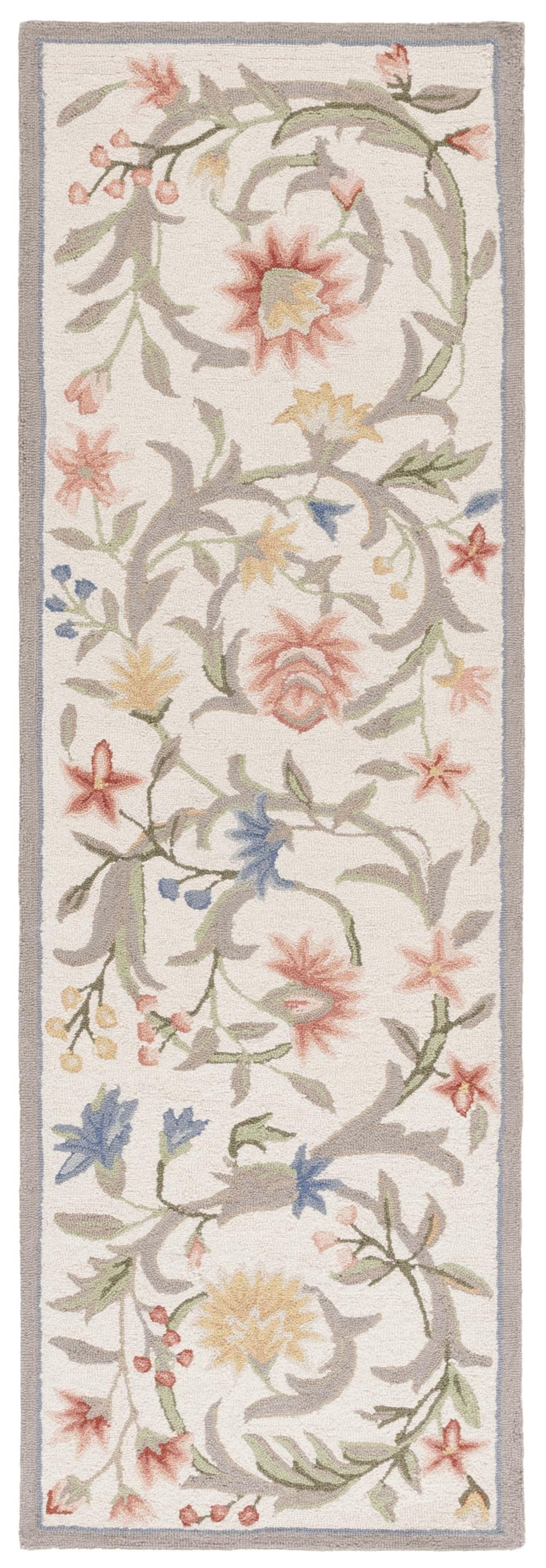 Chelsea HK248 Handmade Runner Rug - 2'6"x18' - Ivory - Safavieh