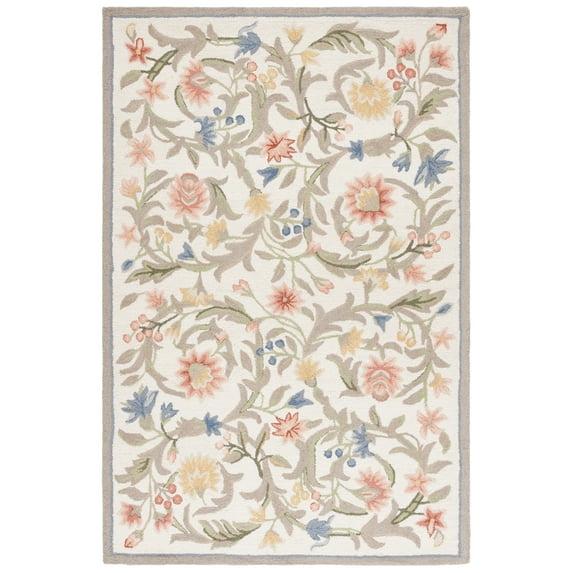 Chelsea HK248 Handmade Area Rug - 5'3"x8'3" - Ivory - Safavieh