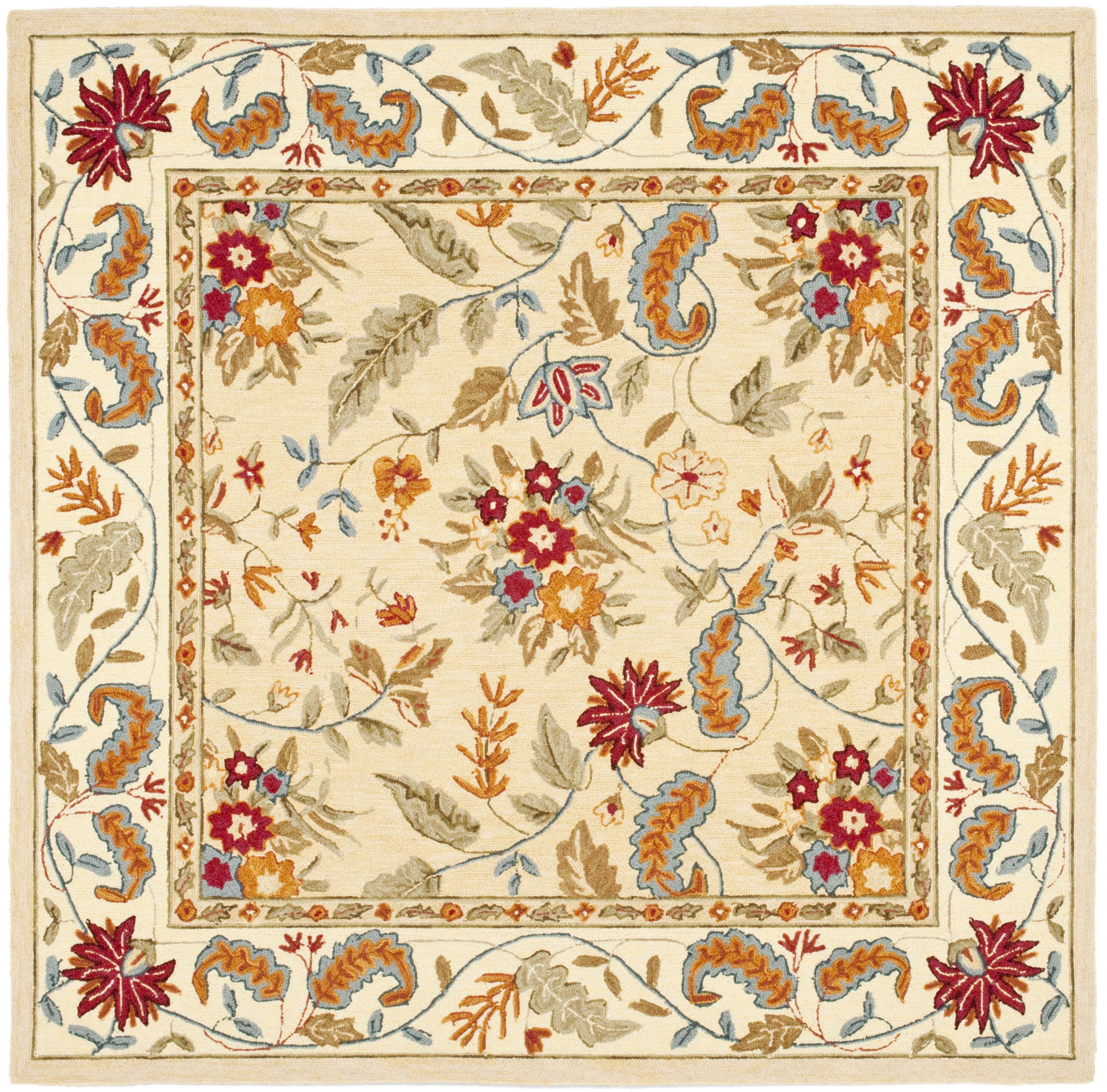 SAFAVIEH Chelsea Alaia Oriental Area Rug, Ivory, 4' x 4' Square