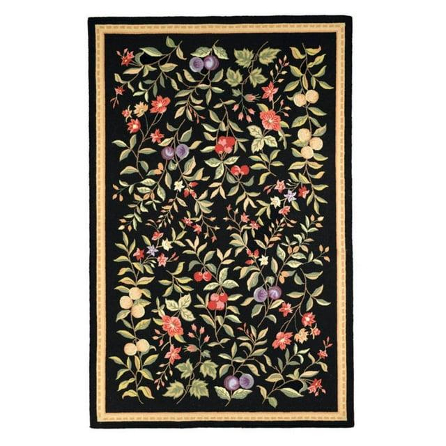 Chelsea HK210 Hand Hooked Accent Rug - Black - 2'9"x4'9" - Safavieh.