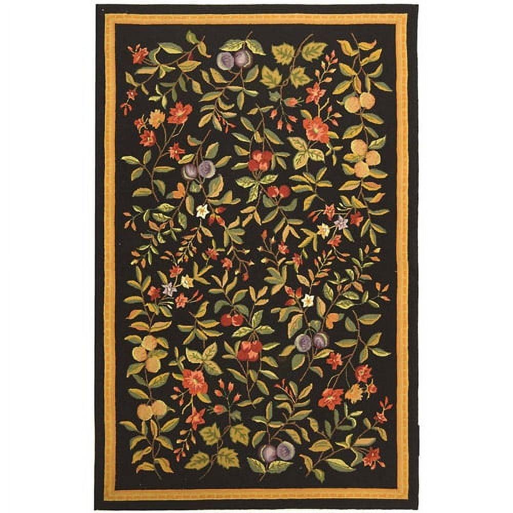 Chelsea HK210 Hand Hooked Area Rug - Black - 5'3"x8'3" - Safavieh.