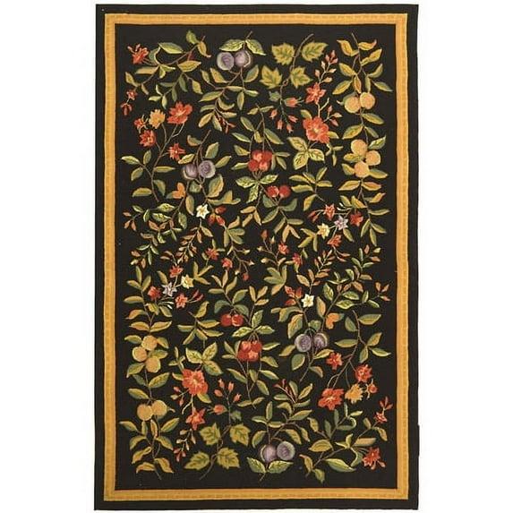 Chelsea HK210 Hand Hooked Area Rug - Black - 5'3"x8'3" - Safavieh.