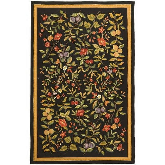 Chelsea HK210 Hand Hooked Area Rug - Black - 5'3"x8'3" - Safavieh.