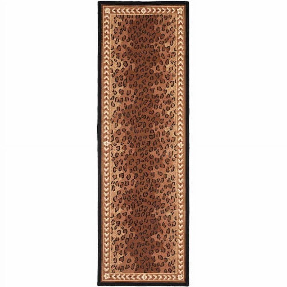 Chelsea HK15 Handmade Runner Rug - 2'6"x16' - Black/Brown - Safavieh
