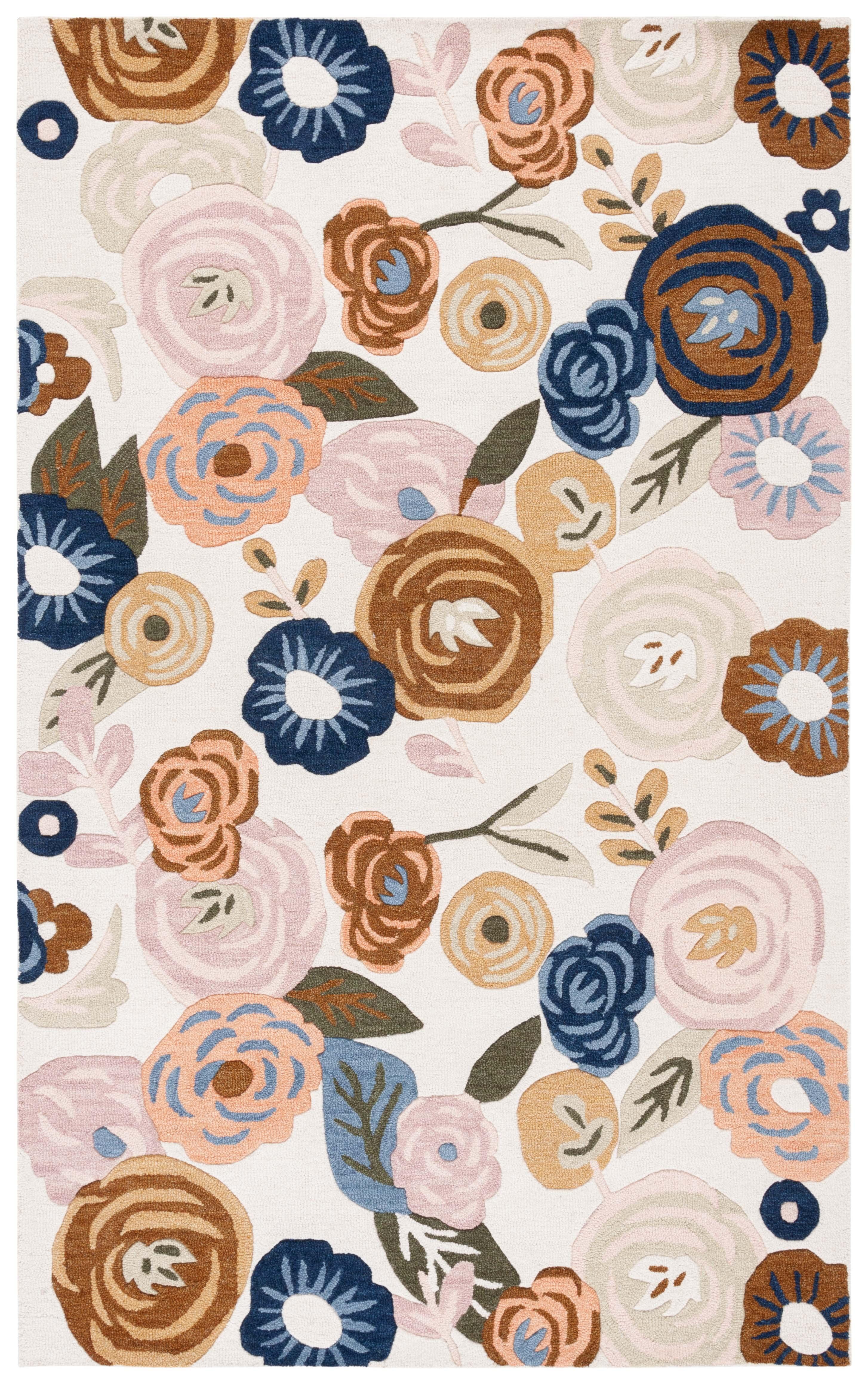 Chelsea Tufted 80% Wool 20% Cotton With Latex Floral Rug