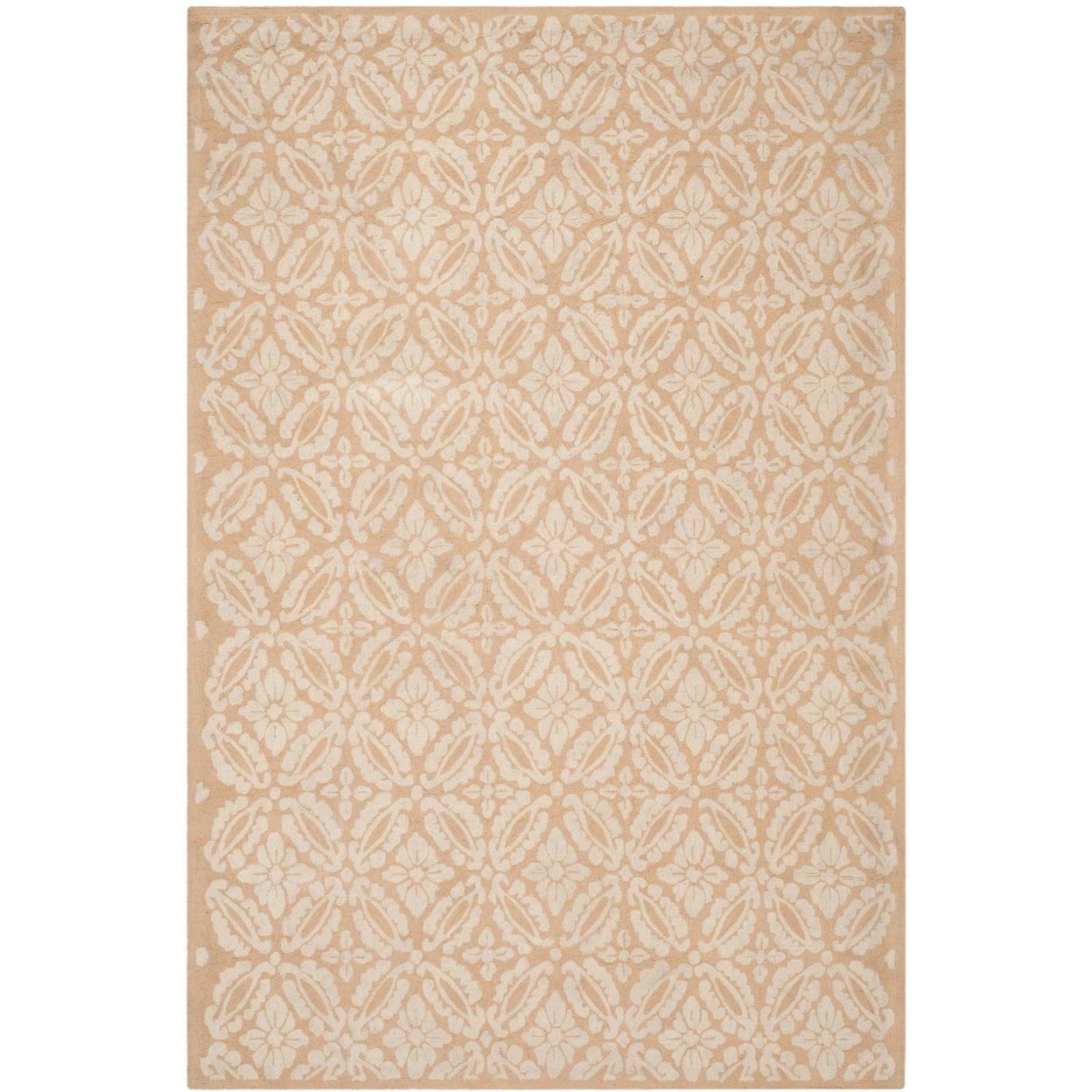 SAFAVIEH Chelsea Margery Geometric Wool Area Rug, Blush, 5'3" x 8'3"