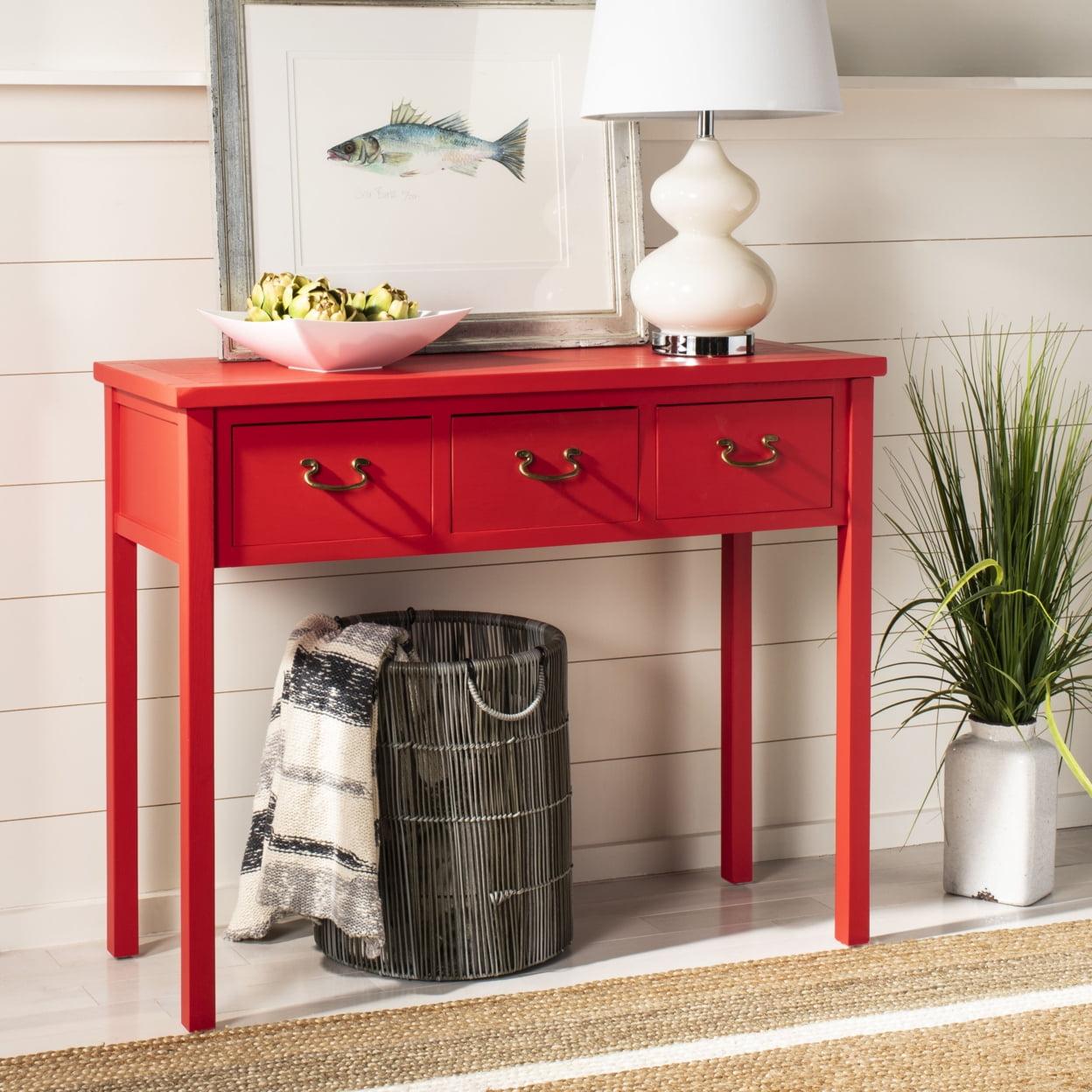 Cindy Console Table - Hot Red - Safavieh