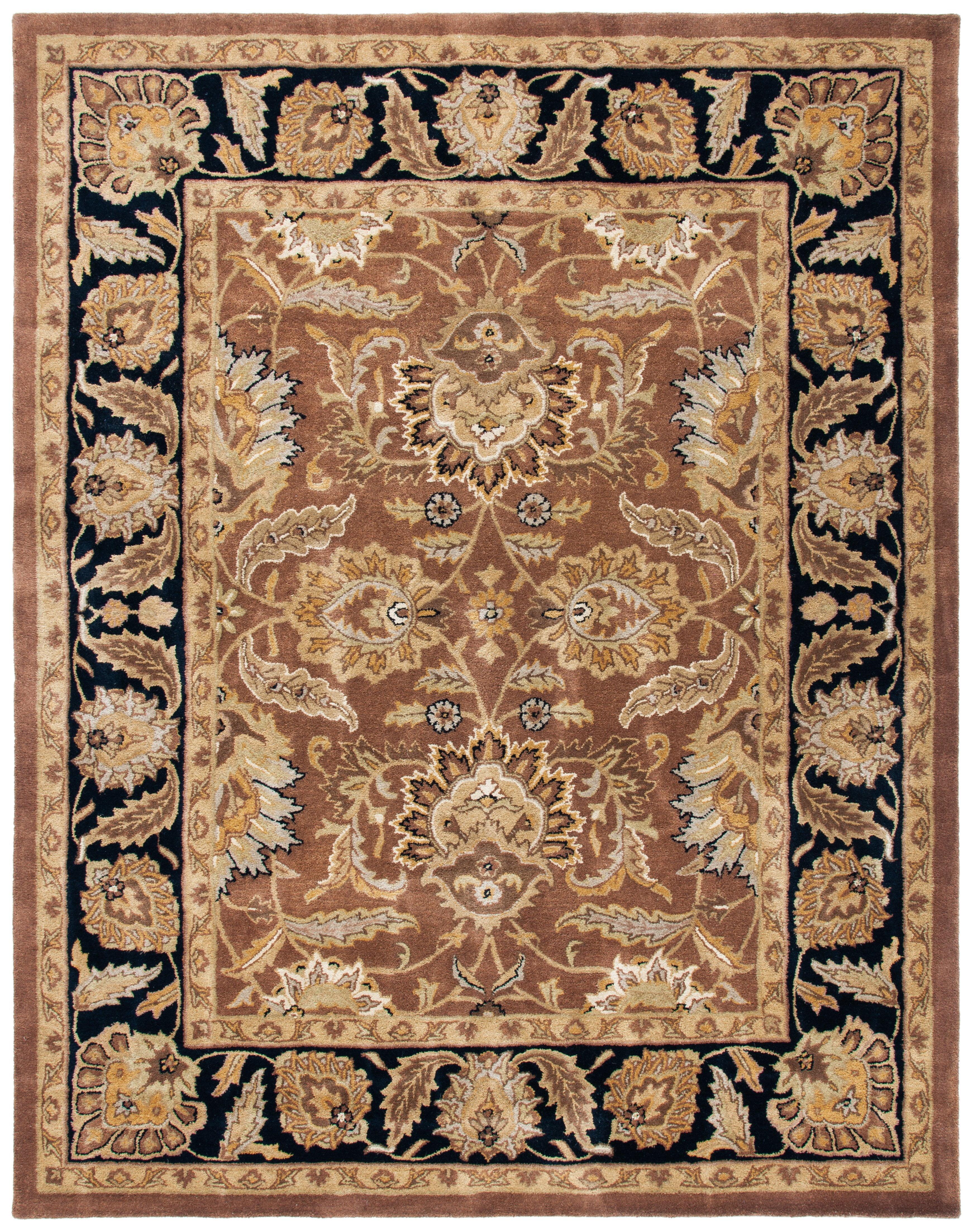 SAFAVIEH Classic Shanelle Oriental Wool Area Rug, Rust/Black, 8'3" x 11'