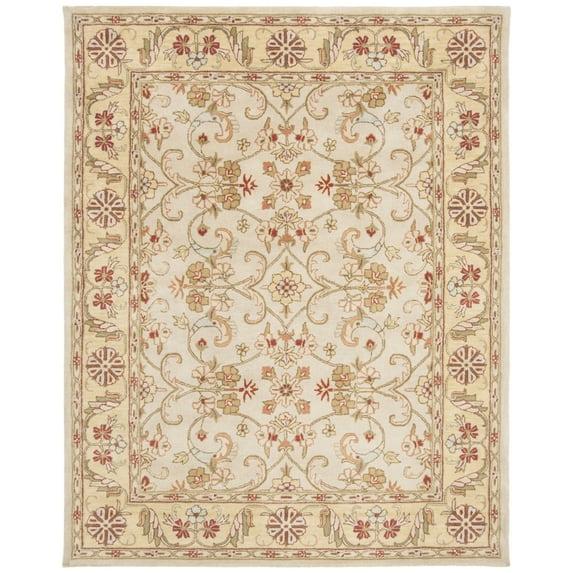 SAFAVIEH Classic Chedomir Floral Wool Area Rug, Gold/Cola, 2'3" x 4'