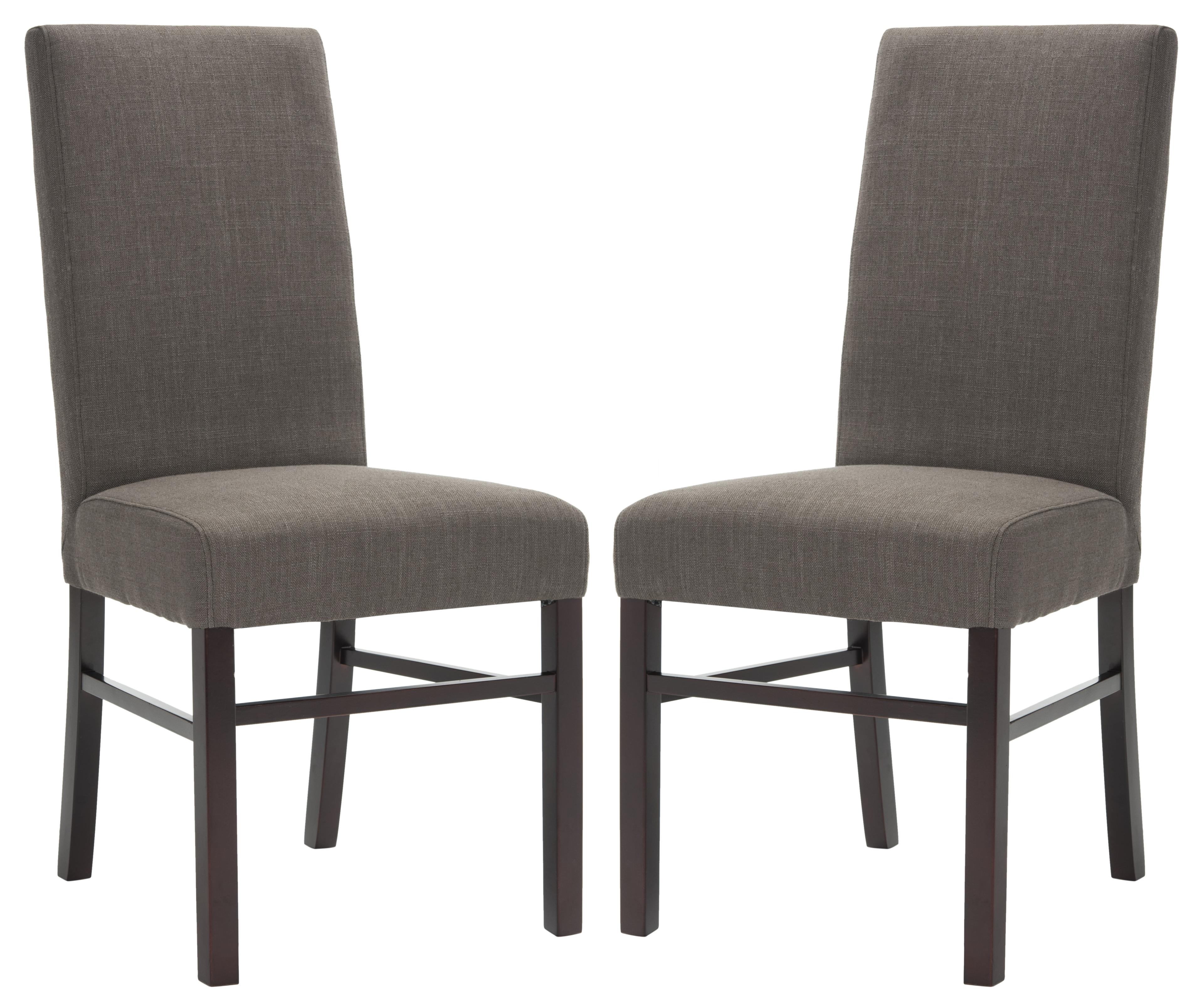 Classic 20" H Side Chair (Set of 2) - HUD8205 - Charcoal - Safavieh Couture
