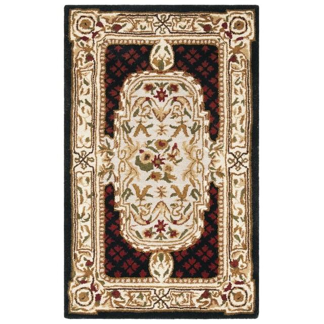 Classic CL755 Hand Tufted Accent Rug Black 3' X 5' - Safavieh.